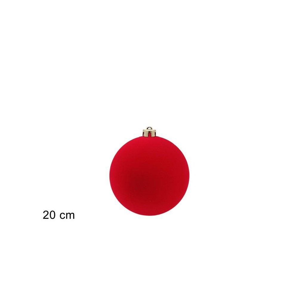 SFERA D20 VELLUTO ROSSA
